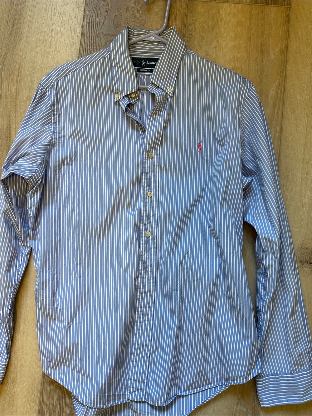 Polo Ralph Lauren Striped button down pink pony